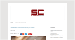 Desktop Screenshot of blog.supplementcentre.com