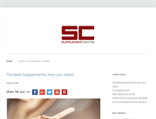 Tablet Screenshot of blog.supplementcentre.com